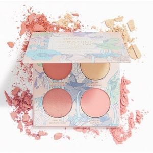 Seraphine Botanicals Geranium + Glow Blush and Highlight Palette in Heliopink